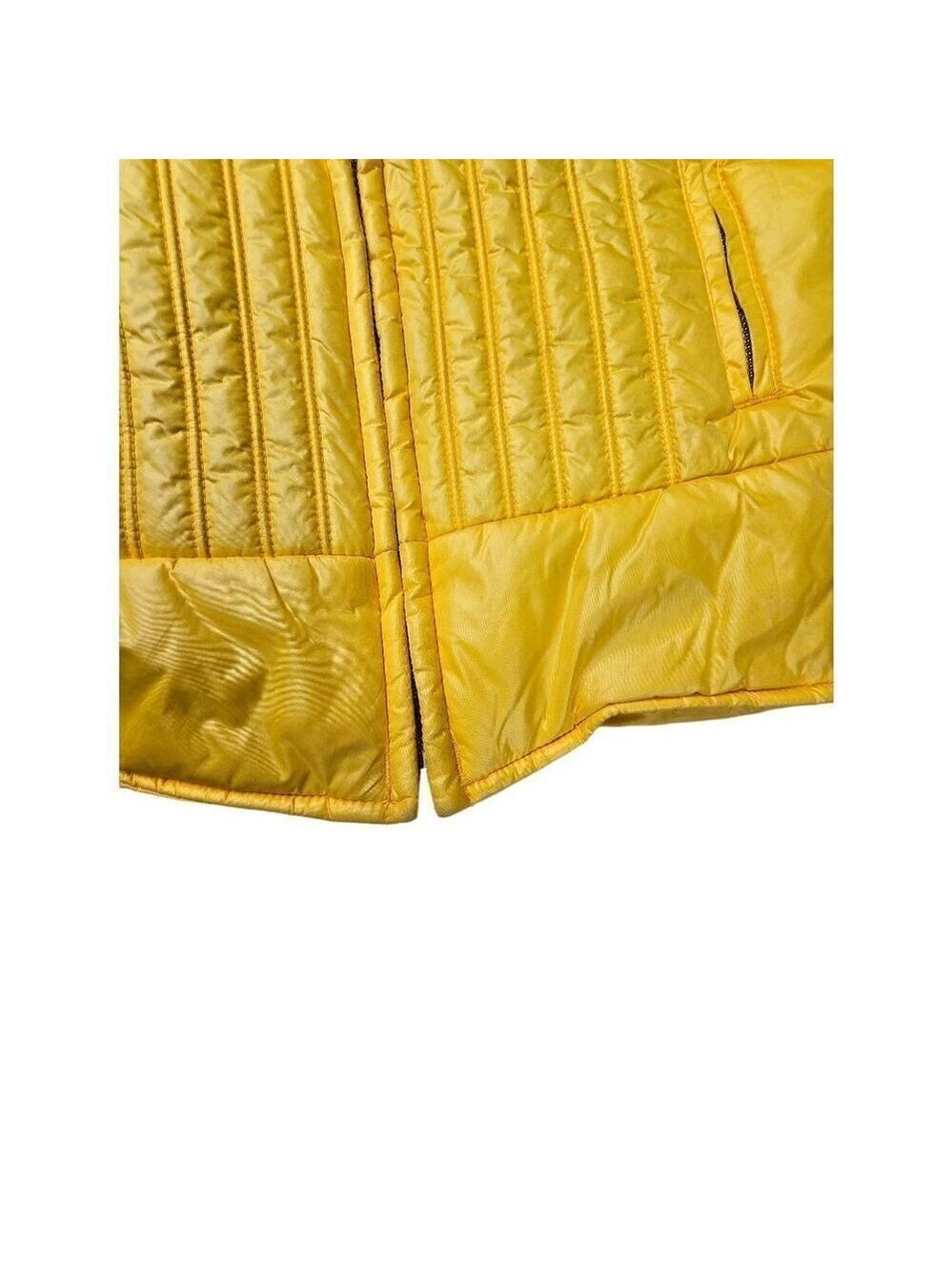 Tommy Hilfiger Girl Yellow Vintage Puffer Jacket Large Jrs. - Picture 4 of 8